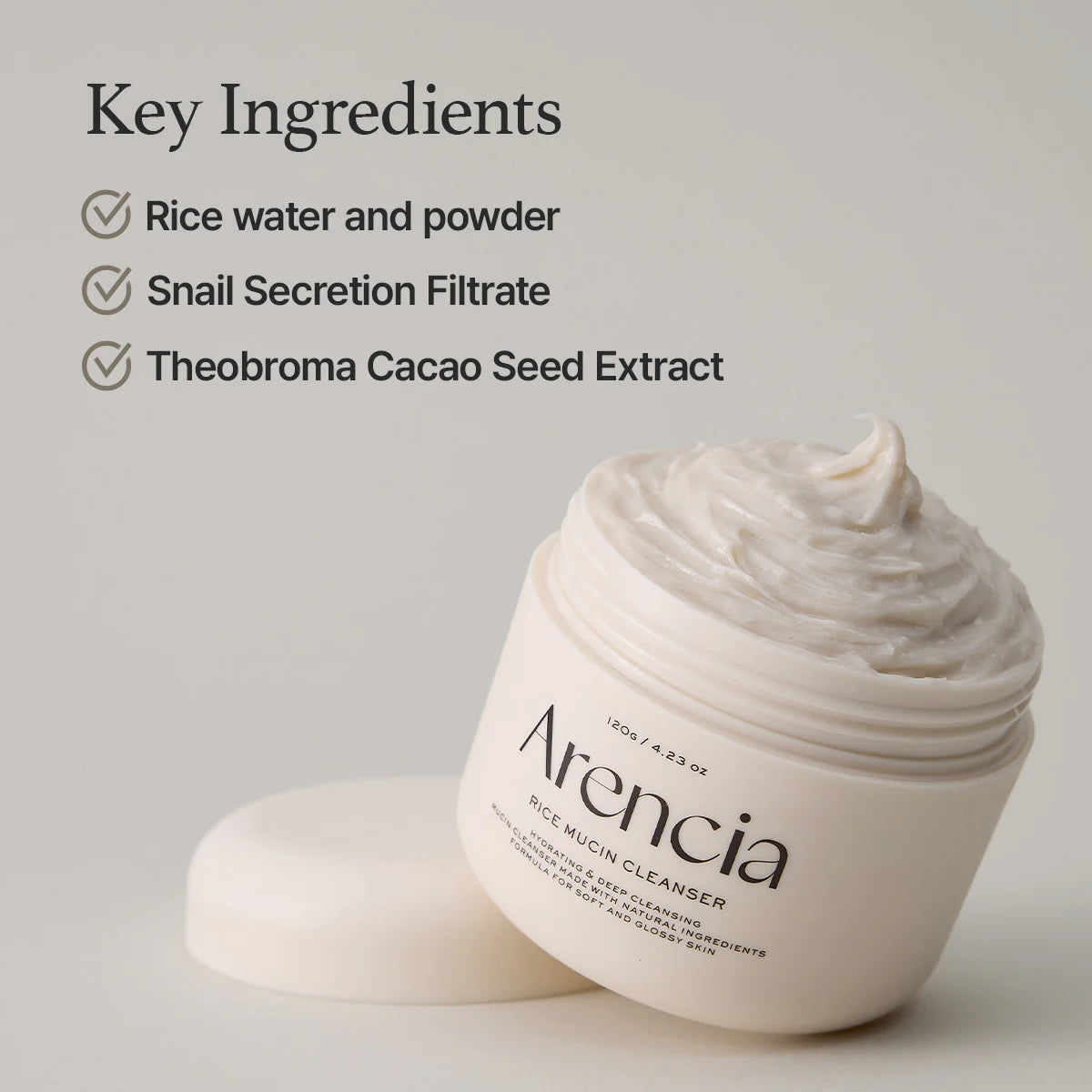 Arencia Rice Mucin Cleanser 120ml