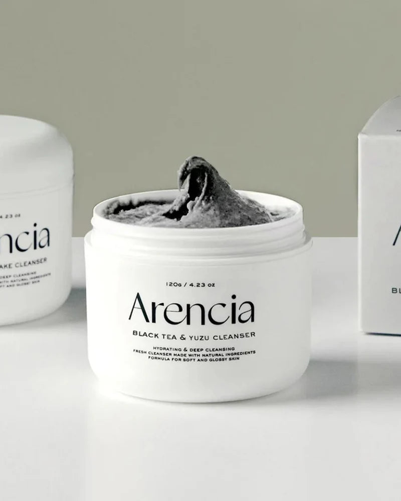 Arencia Black Tea & Yuzu Rice Mochi Cleanser 120ml