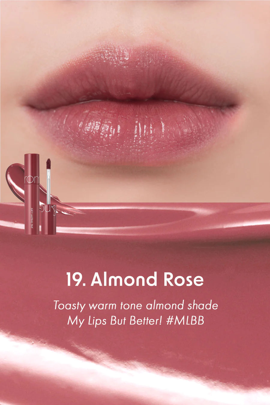 Rom&nd Juicy Lasting Tint 19. Almond Rose