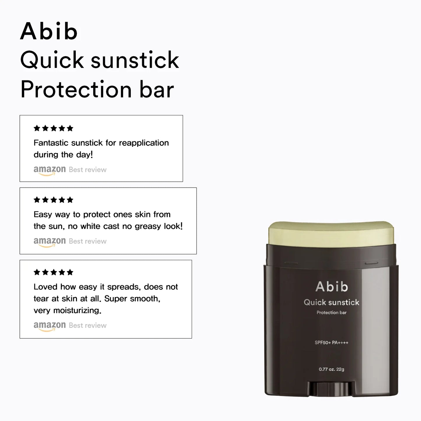 ABIB Quick Sunstick Protection Bar SPF50+ PA++++ 22g