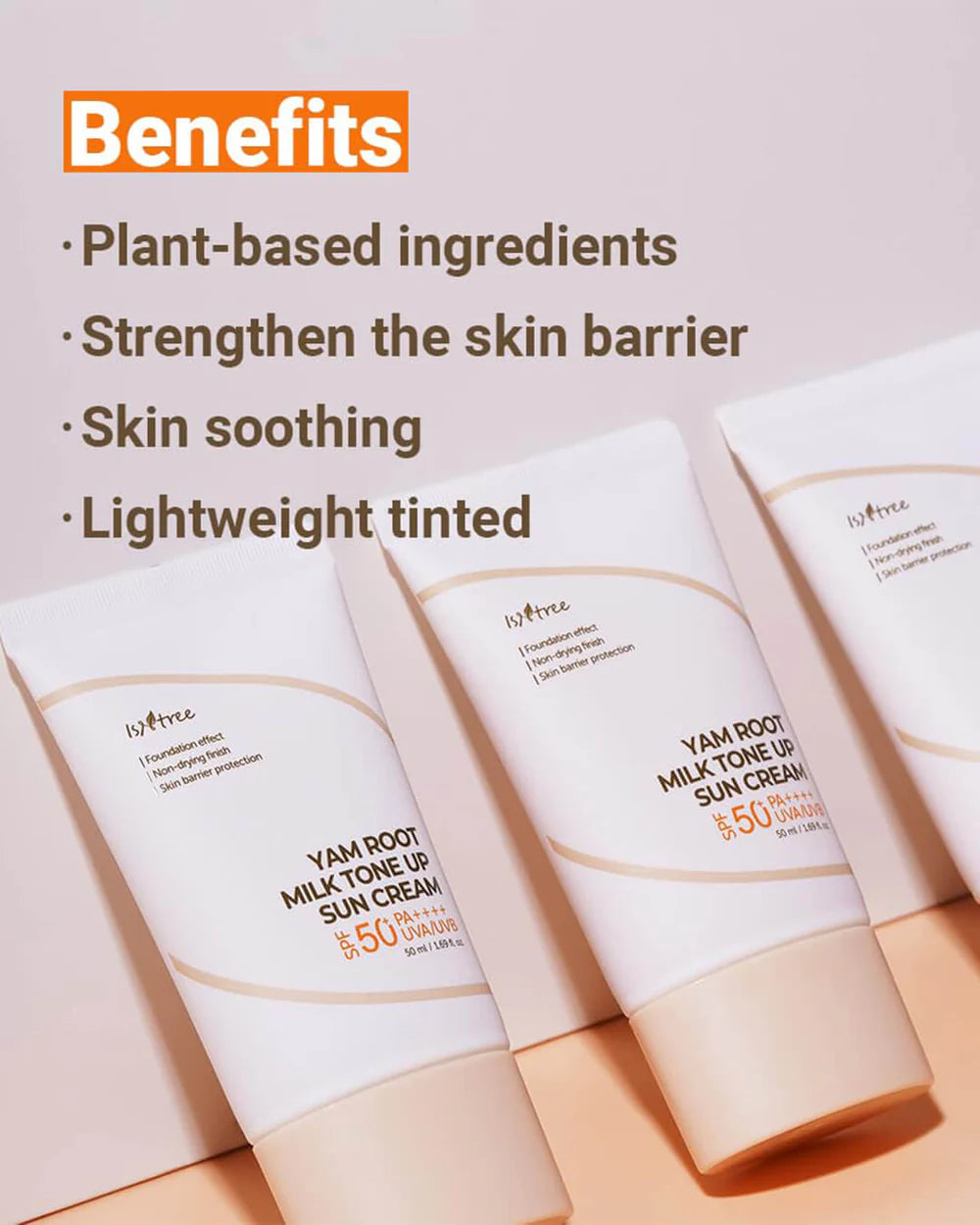 Isntree Yam Root Milk Tone Up Sun Cream 50ml