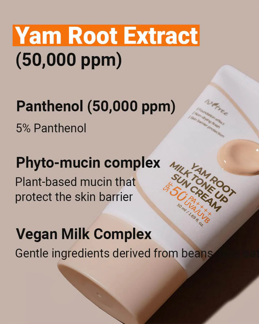 Isntree Yam Root Milk Tone Up Sun Cream 50ml