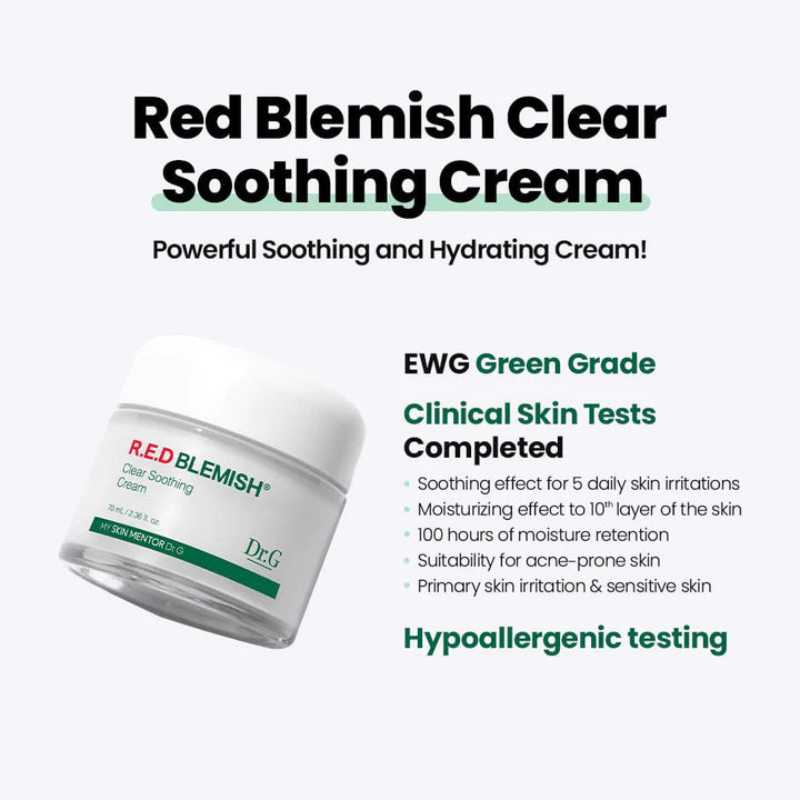 Dr. G Red Blemish Clear Soothing Cream 70ml